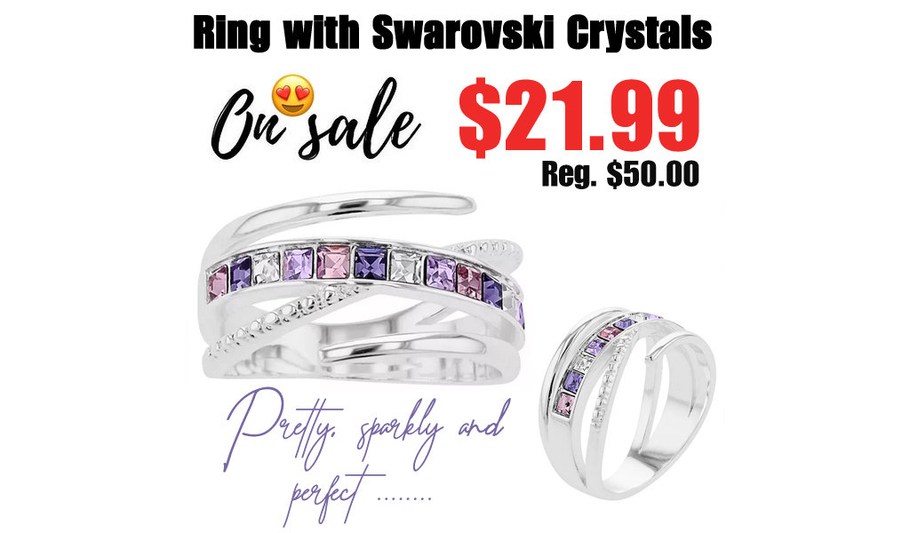 Ring with Swarovski Crystals Only $21.99 on Kohls.com (Regularly $50.00)