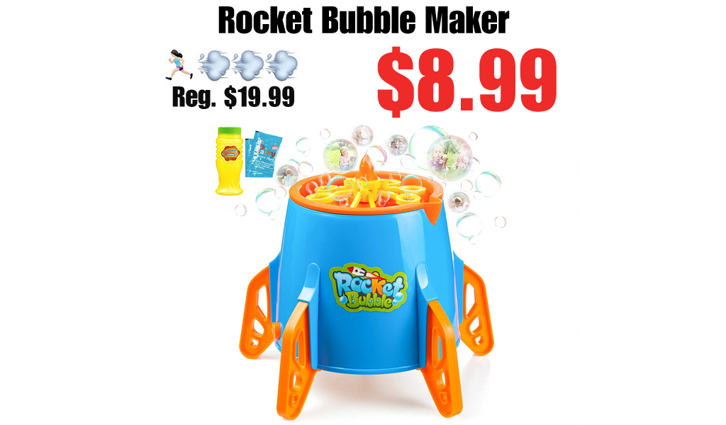 Rocket Bubble Maker Only $8.99 Shipped on Amazon (Regularly $19.99)