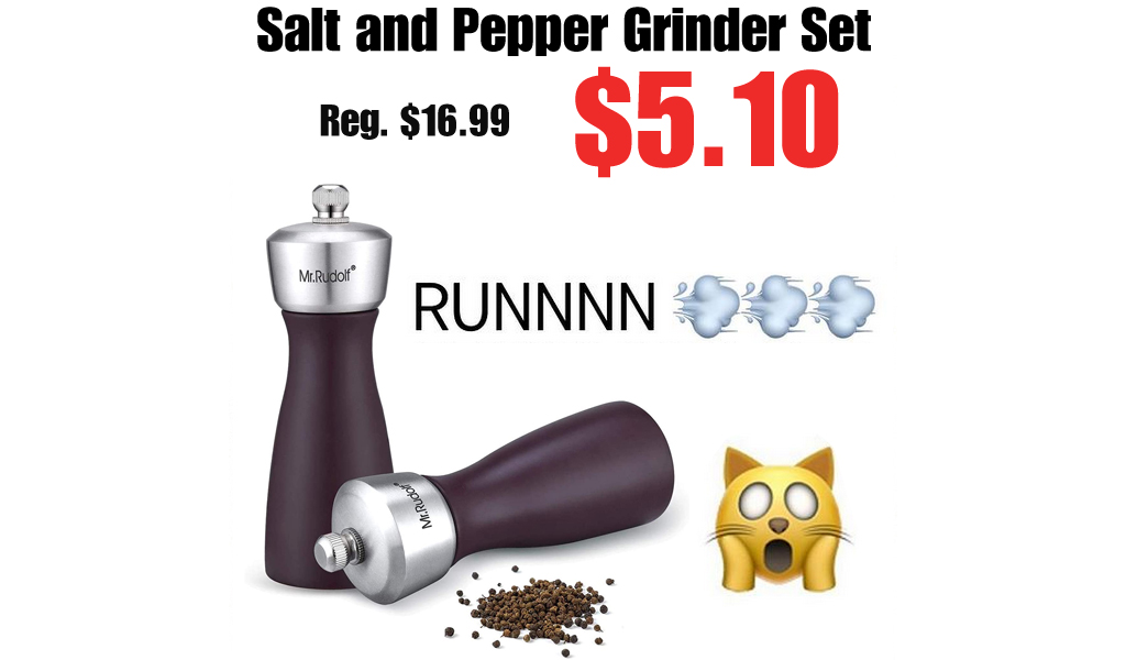 Salt and Pepper Grinder Set Only $5.10 Shipped on Amazon (Regularly $16.99)