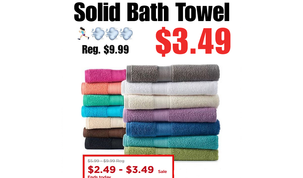 Solid Bath Towel Only $3.49 on Kohls.com (Regularly $9.99)