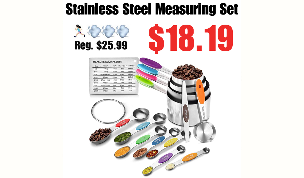 Stainless Steel Measuring Set Only $18.19 Shipped on Amazon (Regularly $25.99)