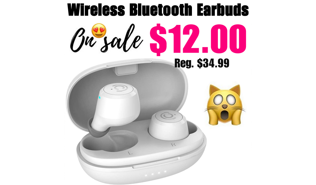 Wireless Bluetooth Earbuds w/ Charging Case Just $12 Shipped on Amazon (Regularly $34.99)