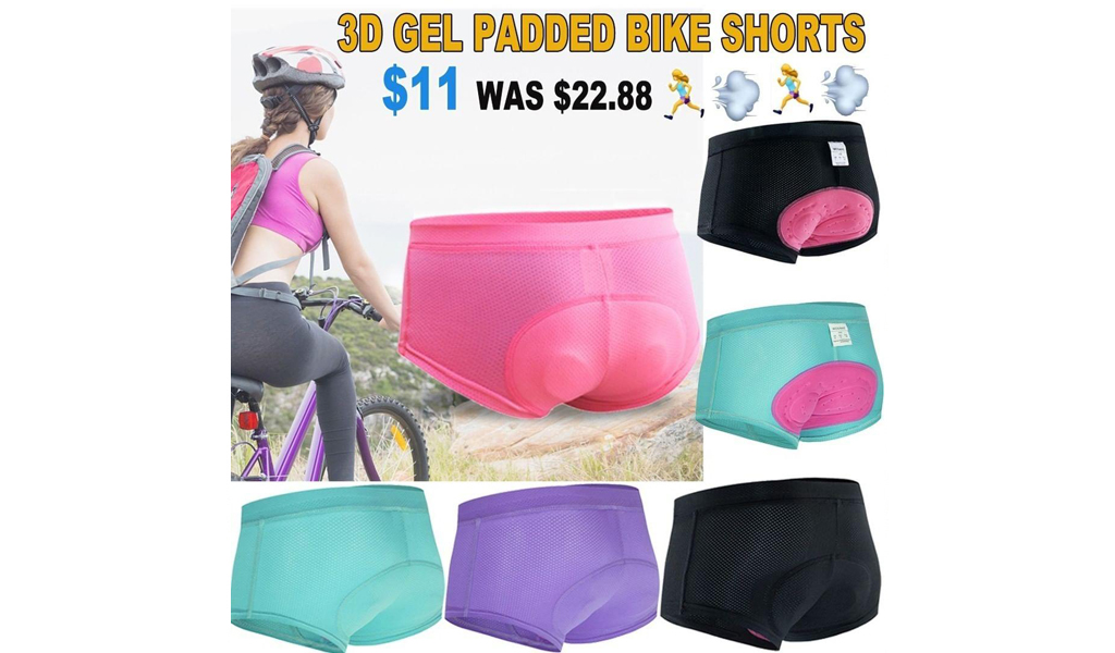 Women Cycling 3D Gel Padded Bike Shorts Mountain Bicycle Briefs +Free Shipping!