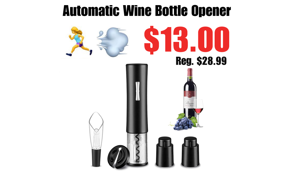 Automatic Wine Bottle Opener Only $13.00 Shipped on Amazon (Regularly $28.99)