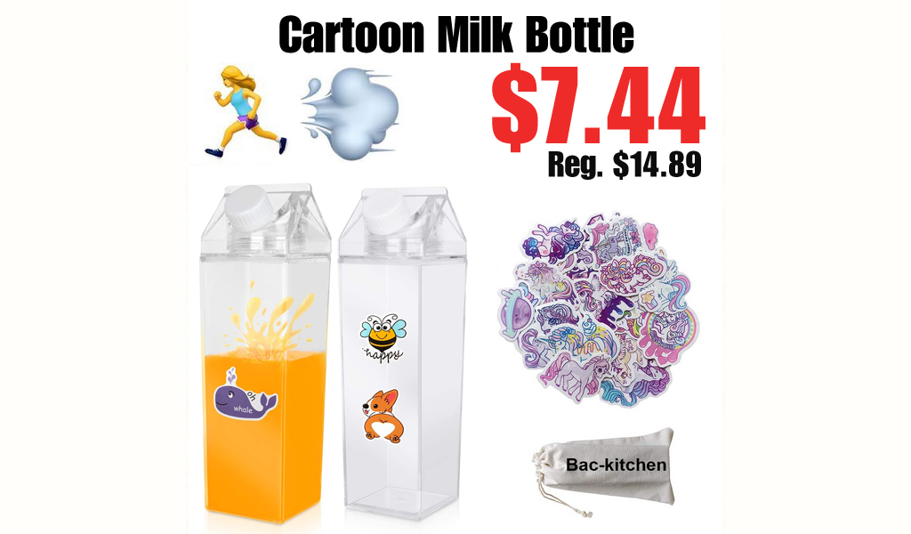 Cartoon Milk Bottle Only $7.44 Shipped on Amazon (Regularly $14.89)