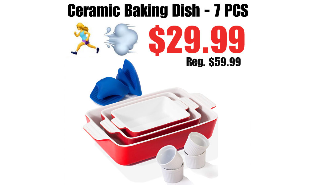 Ceramic Baking Dish - 7 PCS Only $29.99 Shipped on Amazon (Regularly $59.99)