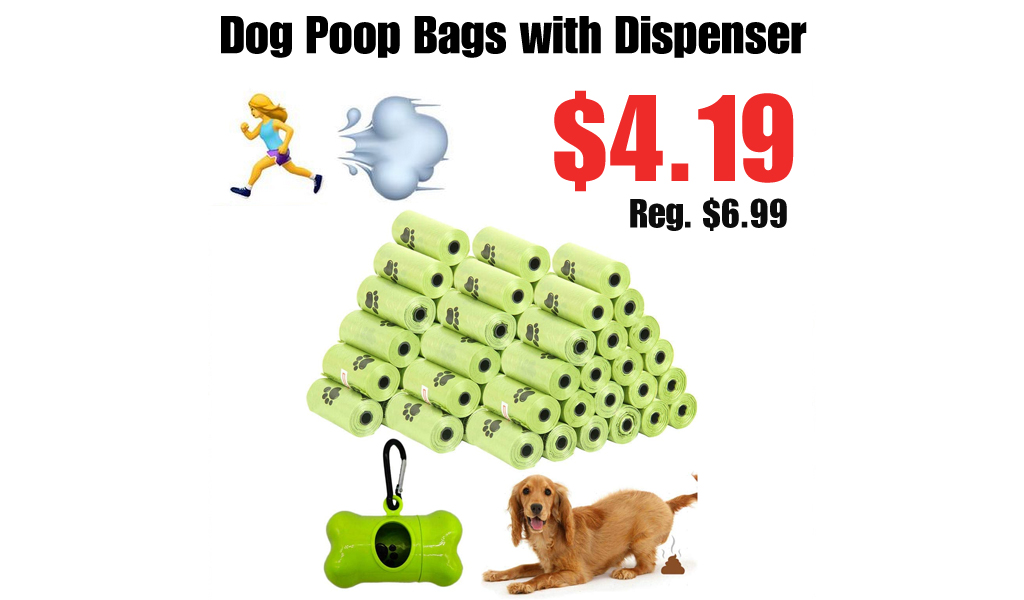 Dog Poop Bags with Dispenser Only $4.19 Shipped on Amazon (Regularly $6.99)