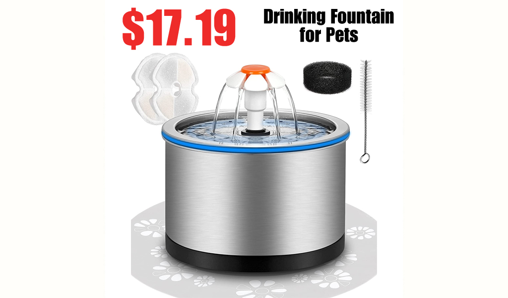 Drinking Fountain for Pets Only $17.19 Shipped on Amazon (Regularly $36.99)