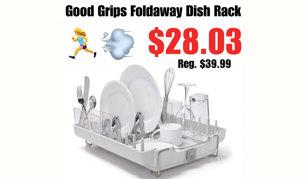 Good Grips Foldaway Dish Rack Only $28.03 Shipped on Amazon (Regularly $39.99)