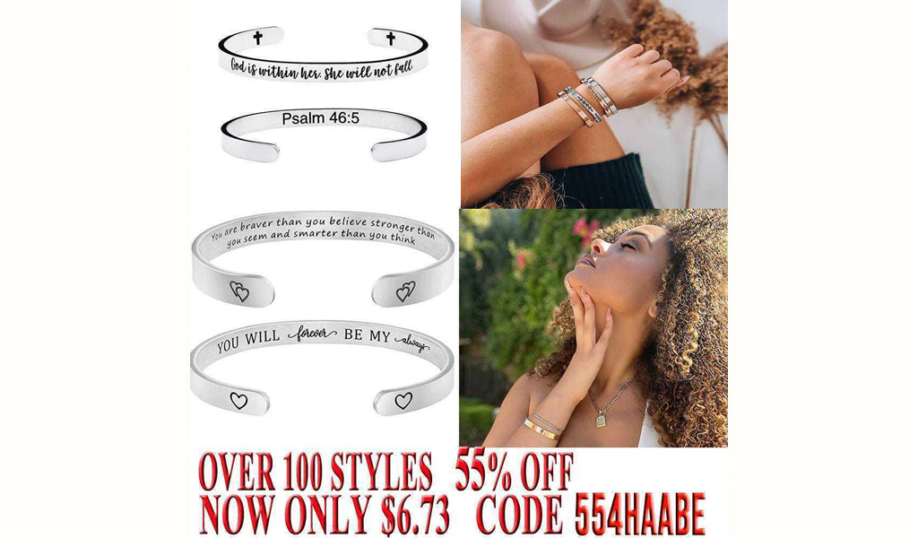 Inspirational Bracelets for Women Only $6.73 Shipped on Amazon (Regularly $14.97)