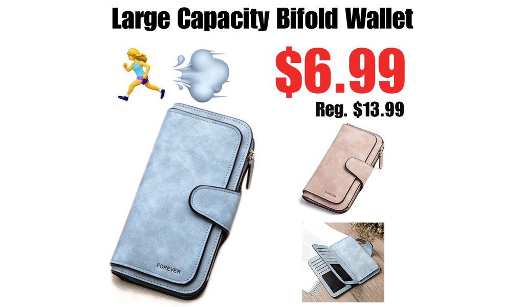 Large Capacity Bifold Wallet Only $6.99 Shipped on Amazon (Regularly $13.99)