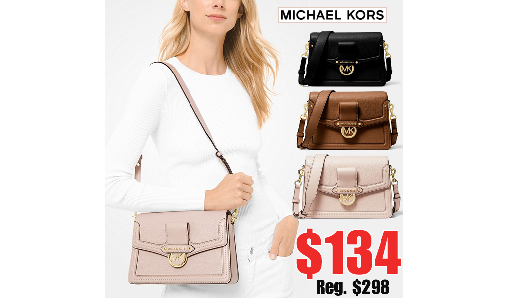 Michael Kors Leather Shoulder Bag Only $134 on MichaelKors.com (Regularly $298)