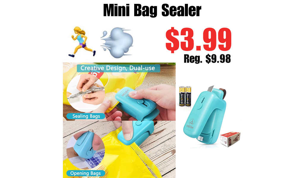 Mini Bag Sealer Only $3.99 Shipped on Amazon (Regularly $9.98)