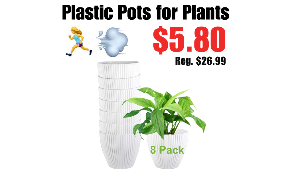 Plastic Pots for Plants Only $5.80 Shipped on Amazon (Regularly $26.99)
