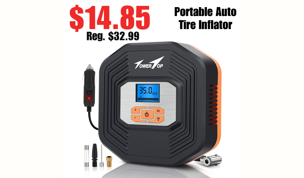 Portable Auto Tire Inflator Only $14.85 on Amazon (Regularly $32.99)