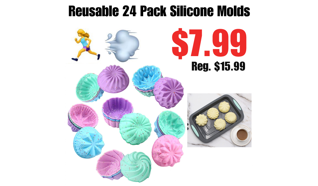 Reusable 24 Pack Silicone Molds Only $7.99 Shipped on Amazon (Regularly $15.99)