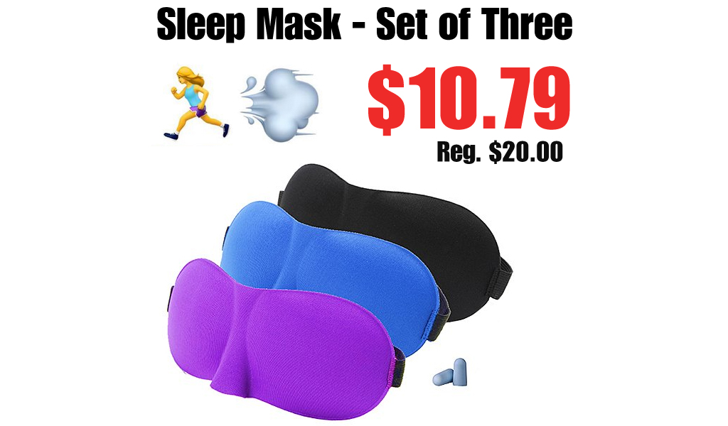 Sleep Mask - Set of Three Only $10.79 Shipped on Zulily (Regularly $20.00)