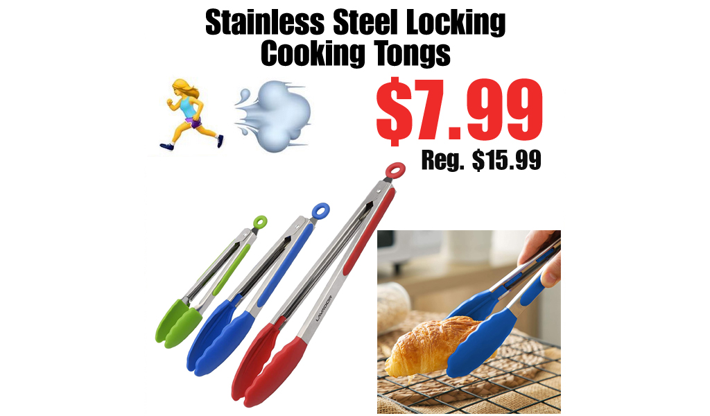 Stainless Steel Locking Cooking Tongs Only $7.99 Shipped on Amazon (Regularly $15.99)