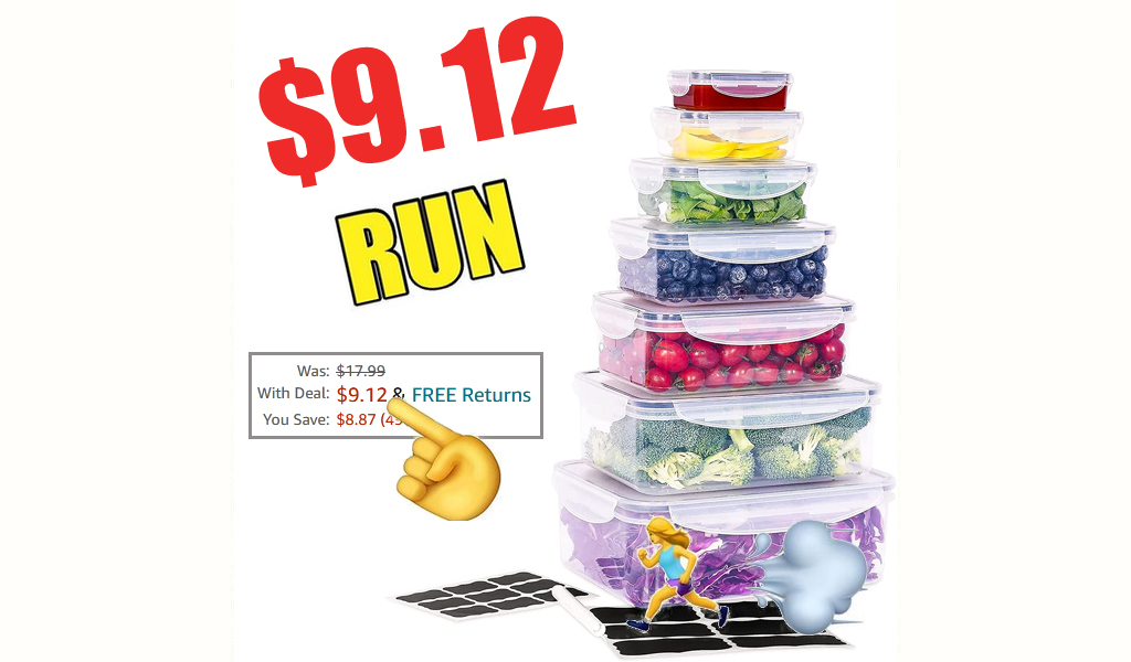 Storage Containers with Lids - 7 Pack Only $9.12 Shipped on Amazon (Regularly $17.99)