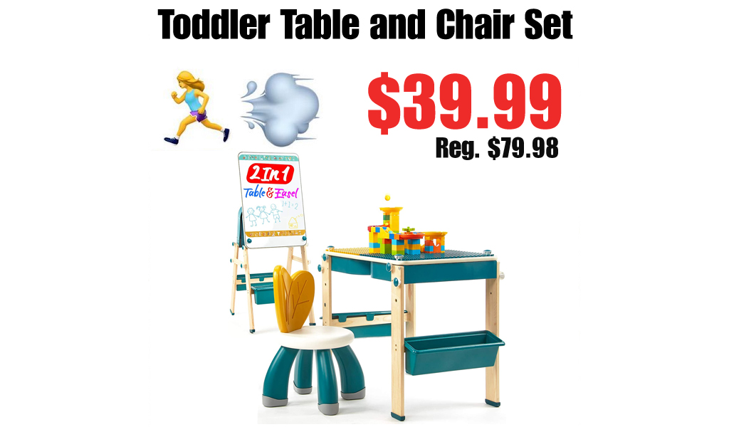 Toddler Table and Chair Set Only $39.99 Shipped on Amazon (Regularly $79.98)
