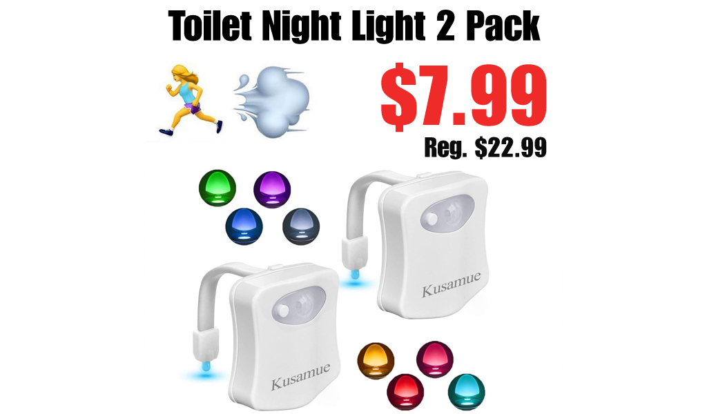 Toilet Night Light 2 Pack Only $7.99 Shipped on Amazon (Regularly $22.99)