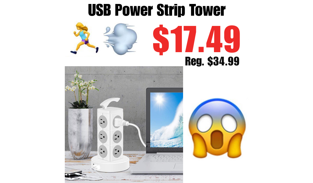 USB Power Strip Tower Only $17.49 Shipped on Amazon (Regularly $34.99)