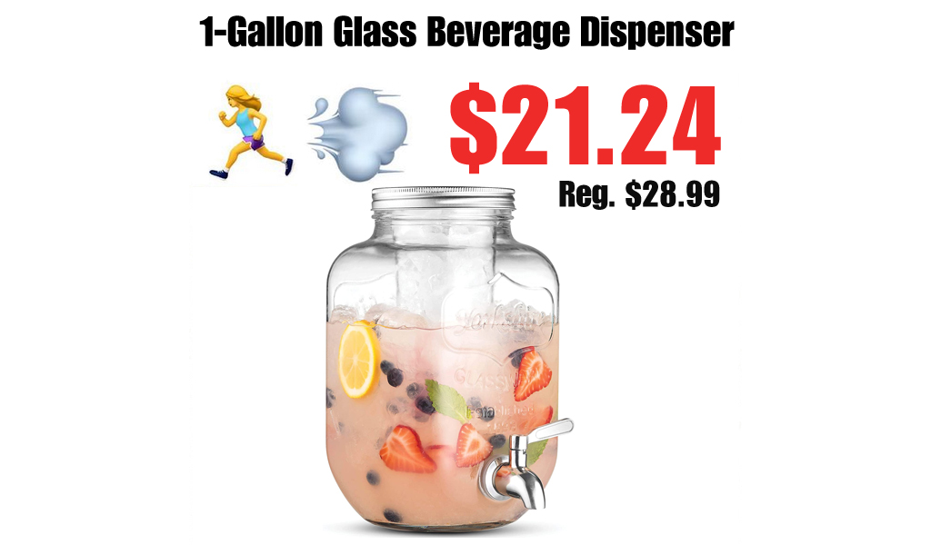 1-Gallon Glass Beverage Dispenser Only $21.24 Shipped on Amazon (Regularly $28.99)