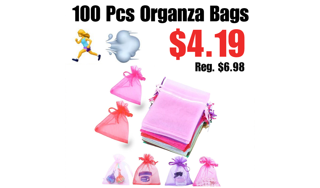 100 Pcs Organza Bags Only $4.19 Shipped on Amazon (Regularly $6.98)