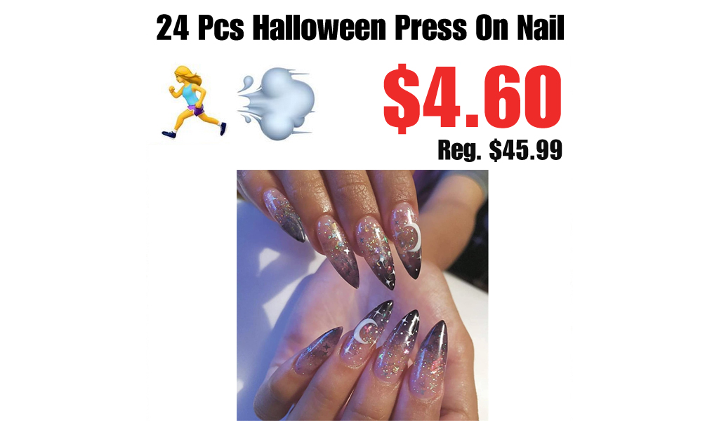 24Pcs Halloween Press On Nail Only $4.6 Shipped on Amazon (Regularly $45.99)