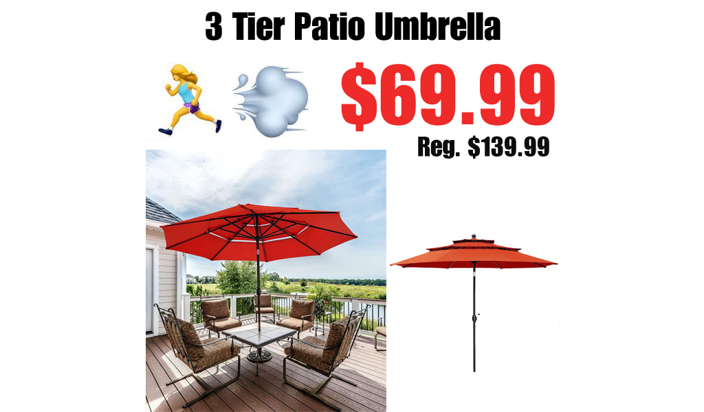 3 Tier Patio Umbrella Only $69.99 Shipped on Amazon (Regularly $139.99)