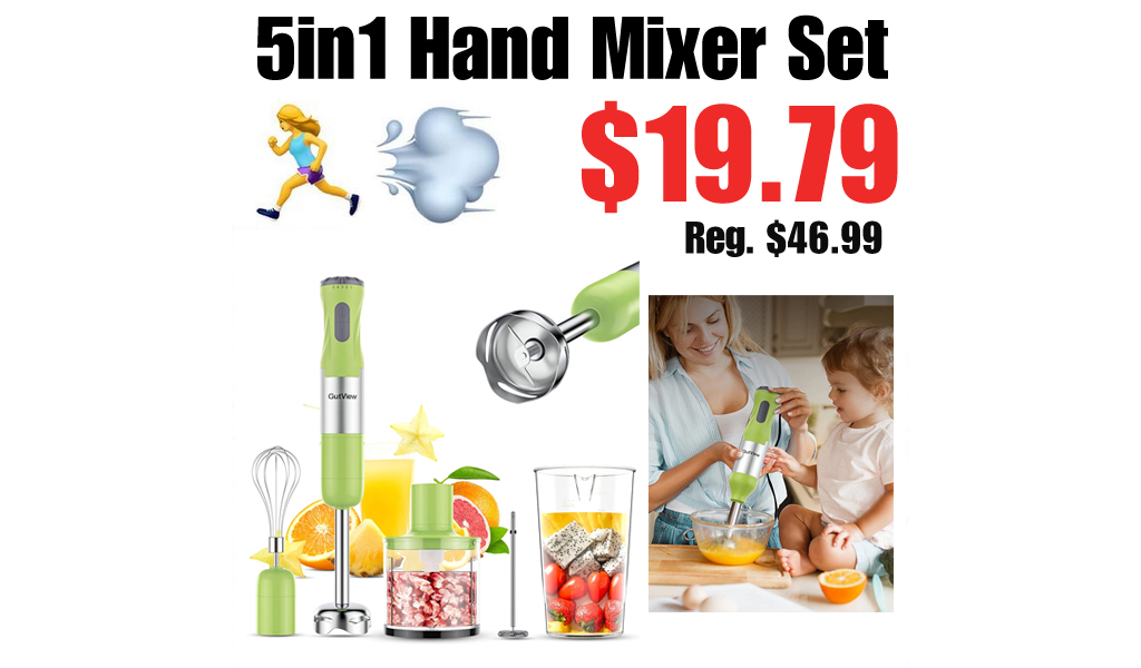 5in1 Hand Mixer Set Only $19.79 Shipped on Amazon (Regularly $46.99)