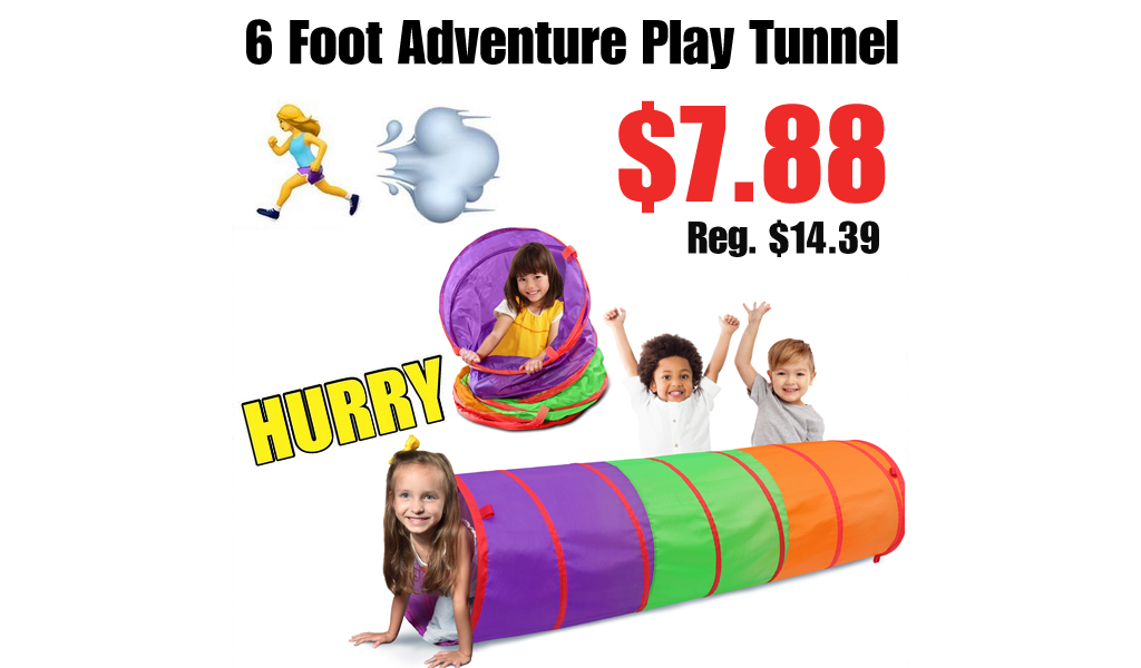 6 Foot Adventure Play Tunnel Just $7.88 on Walmart.com (Regularly $14.39)