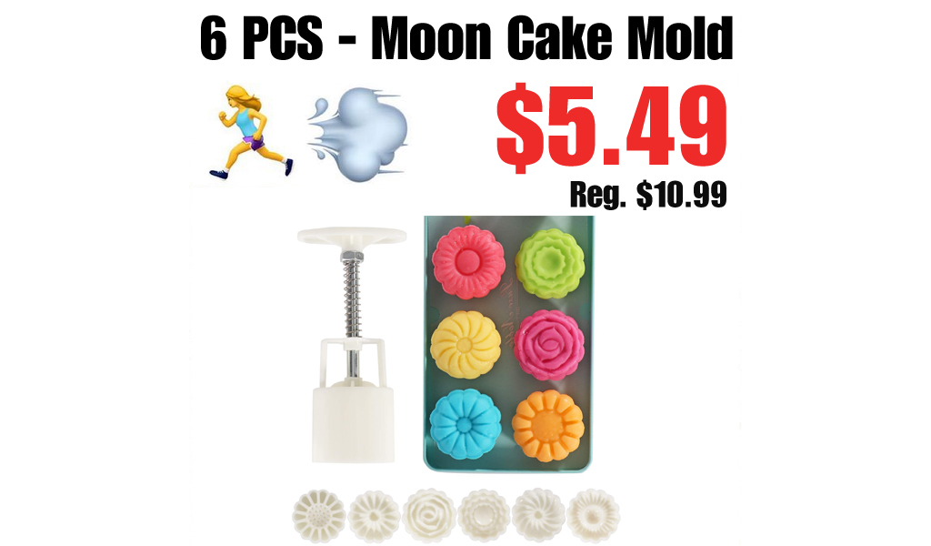 6 PCS - Moon Cake Mold Only $5.49 Shipped on Amazon (Regularly $10.99)