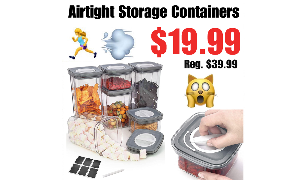Airtight Storage Containers Only $19.99 Shipped on Amazon (Regularly $39.99)