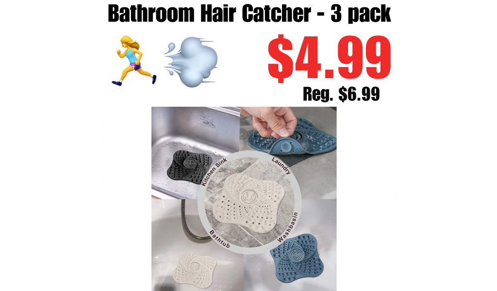 Bathroom Hair Catcher - 3 pack Only $4.99 Shipped on Amazon (Regularly $6.99)