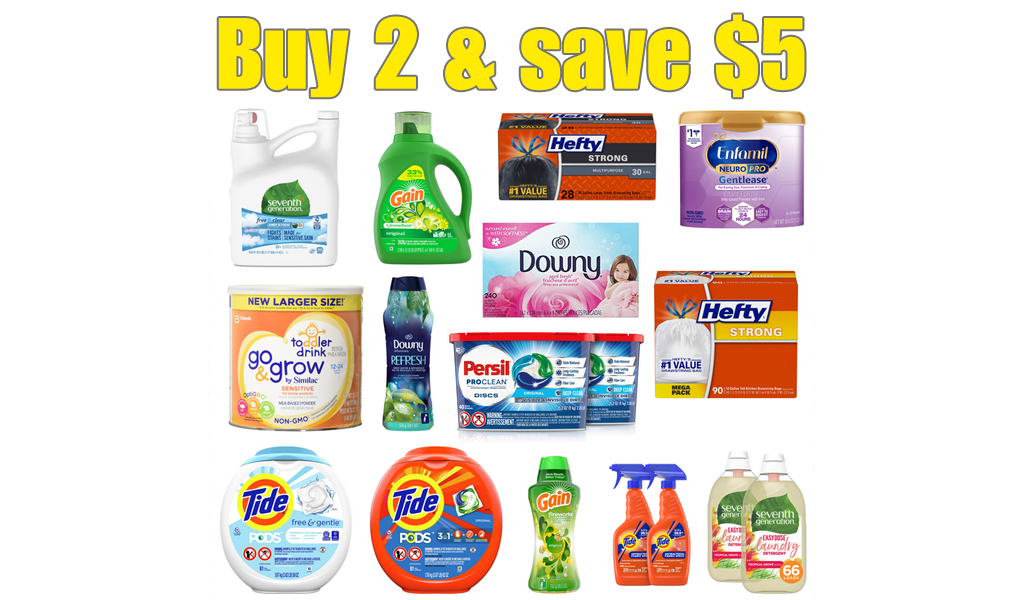 Buy Any 2 Household Products & Save $5 on Amazon