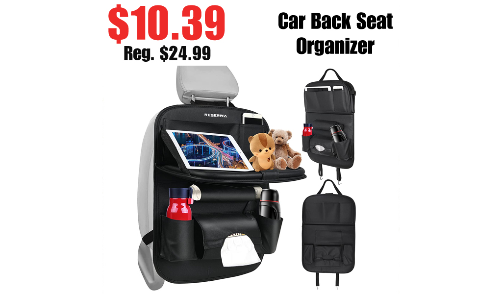 Car Back Seat Organizer Only $10.39 Shipped on Amazon (Regularly $24.99)