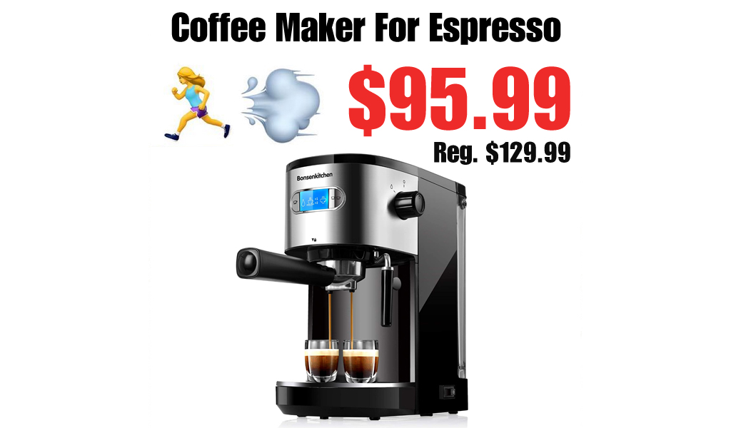 Coffee Maker For Espresso Only $95.99 Shipped on Amazon (Regularly $129.99)