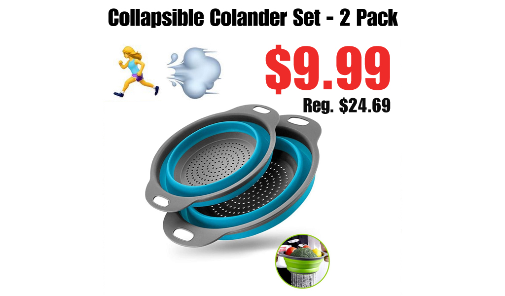 Collapsible Colander Set - 2 Pack Only $9.99 Shipped on Amazon (Regularly $24.69)
