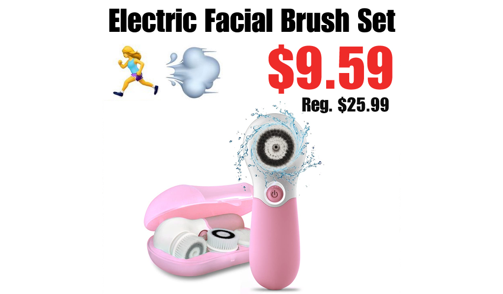 Electric Facial Brush Set Only $9.59 Shipped on Amazon (Regularly $25.99)