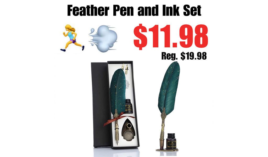 Feather Pen and Ink Set Only $11.98 Shipped on Amazon (Regularly $19.98)