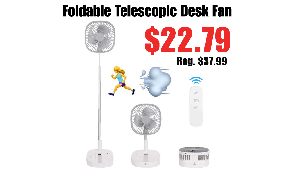 Foldable Telescopic Desk Fan Only $22.79 Shipped on Amazon (Regularly $37.99)