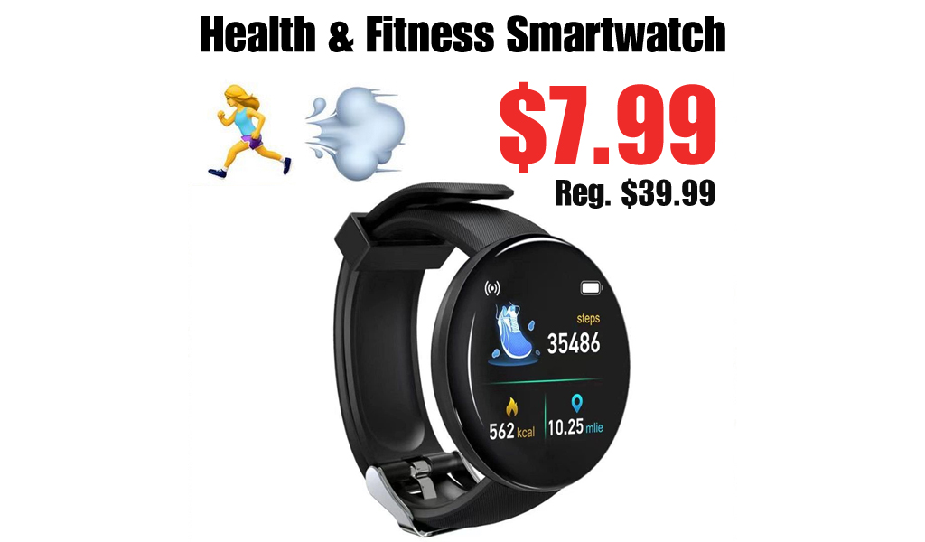 Health & Fitness Smartwatch Only $7.99 Shipped on Amazon (Regularly $39.99)