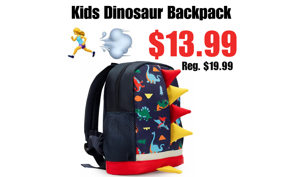 Kids Dinosaur Backpack Only $13.99 Shipped on Amazon (Regularly $19.99)