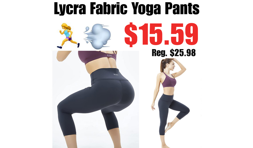 Lycra Fabric Yoga Pants Only $15.59 Shipped on Amazon (Regularly $25.98)