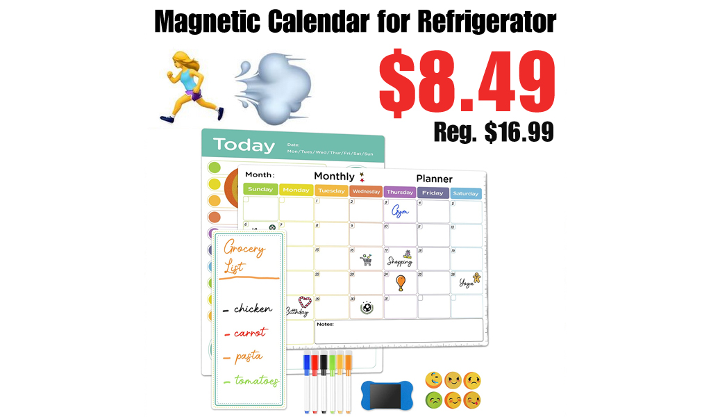 Magnetic Calendar for Refrigerator Only $8.49 Shipped on Amazon (Regularly $16.99)