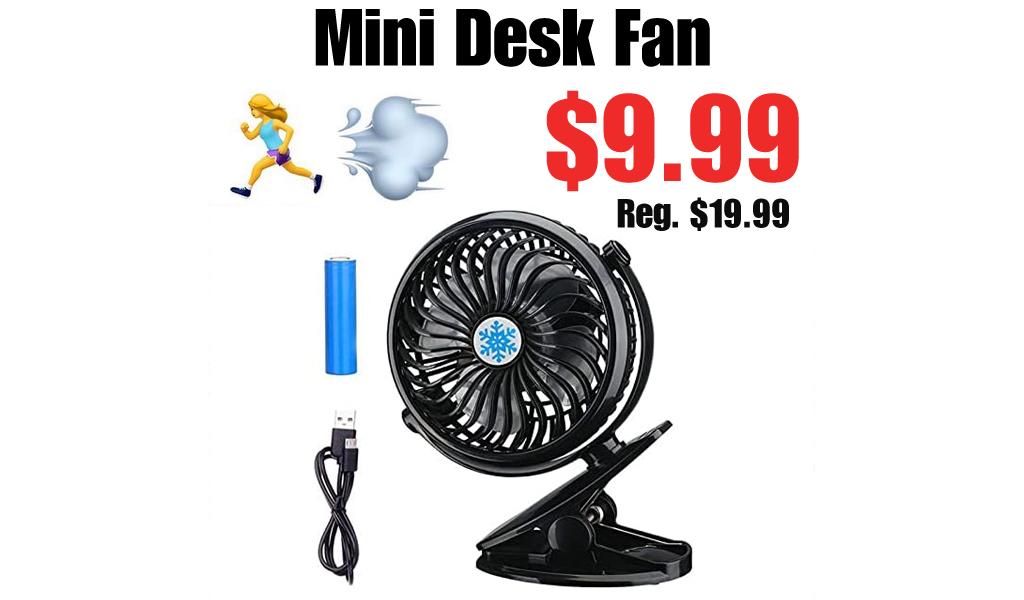 Mini Desk Fan Only $9.99 Shipped on Amazon (Regularly $19.99)