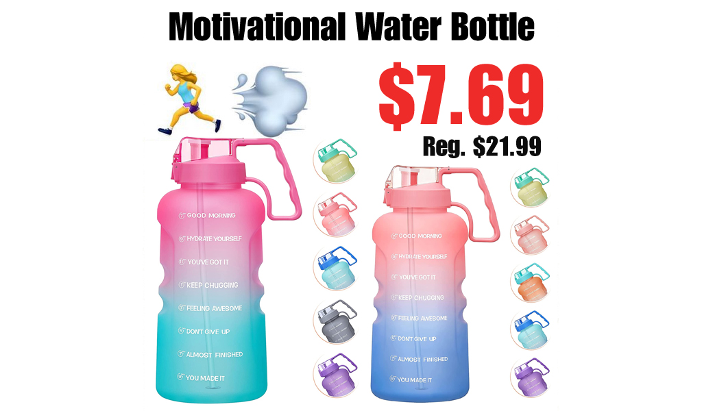 Motivational Water Bottle Only $7.69 Shipped on Amazon (Regularly $21.99)