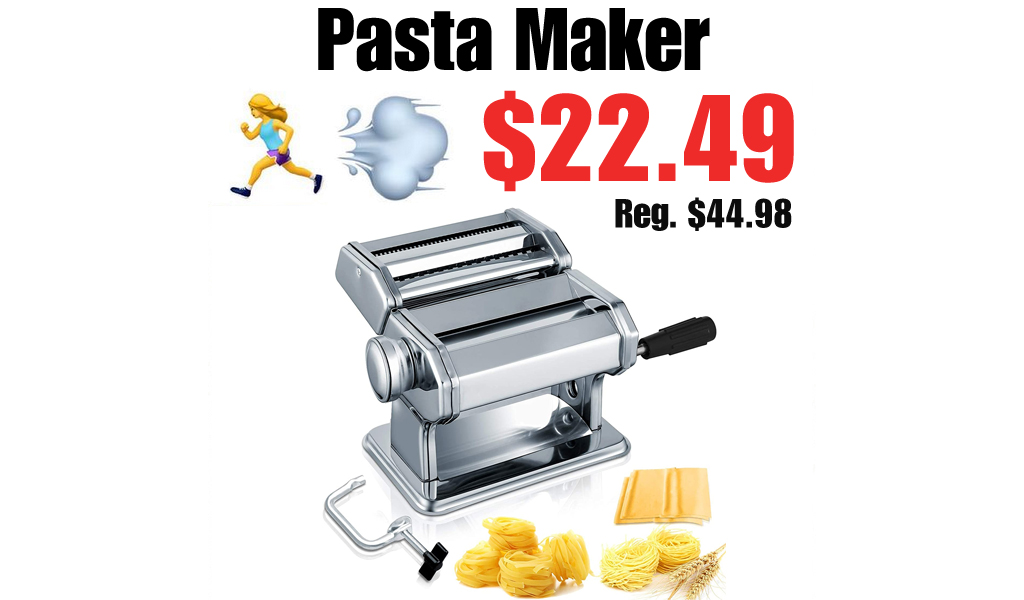 Pasta Maker Only $22.49 Shipped on Amazon (Regularly $44.98)