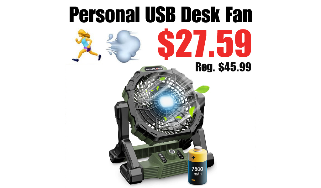 Personal USB Desk Fan Only $27.59 Shipped on Amazon (Regularly $45.99)